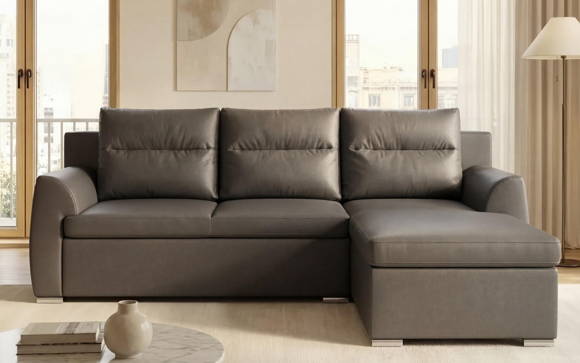 Coltar extensibil Nolan, gri-maroniu  1